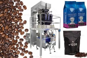 آلة تعبئة حبوب القهوة الأوتوماتيكية Mini Doypack بأكياس بسحاب جاهزة Coffee Filling