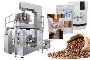 آلة تعبئة حبوب القهوة في أكياس قائمة من نوع دويباك Coffee Filling