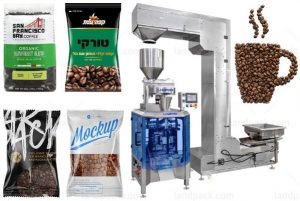 آلة تعبئة حبيبات حبوب القهوة العمودية الأوتوماتيكية مع كوب قياس Coffee Filling