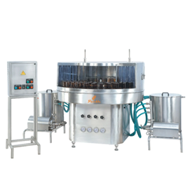 غسالة زجاجات دوارة نصف أوتوماتيكية Semi-Automatic Rotary Bottle Washing Machine