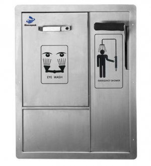 دش الطوارئ المدمج في الحائط وغرفة غسل العيون، EEWS-316 Eye Washer